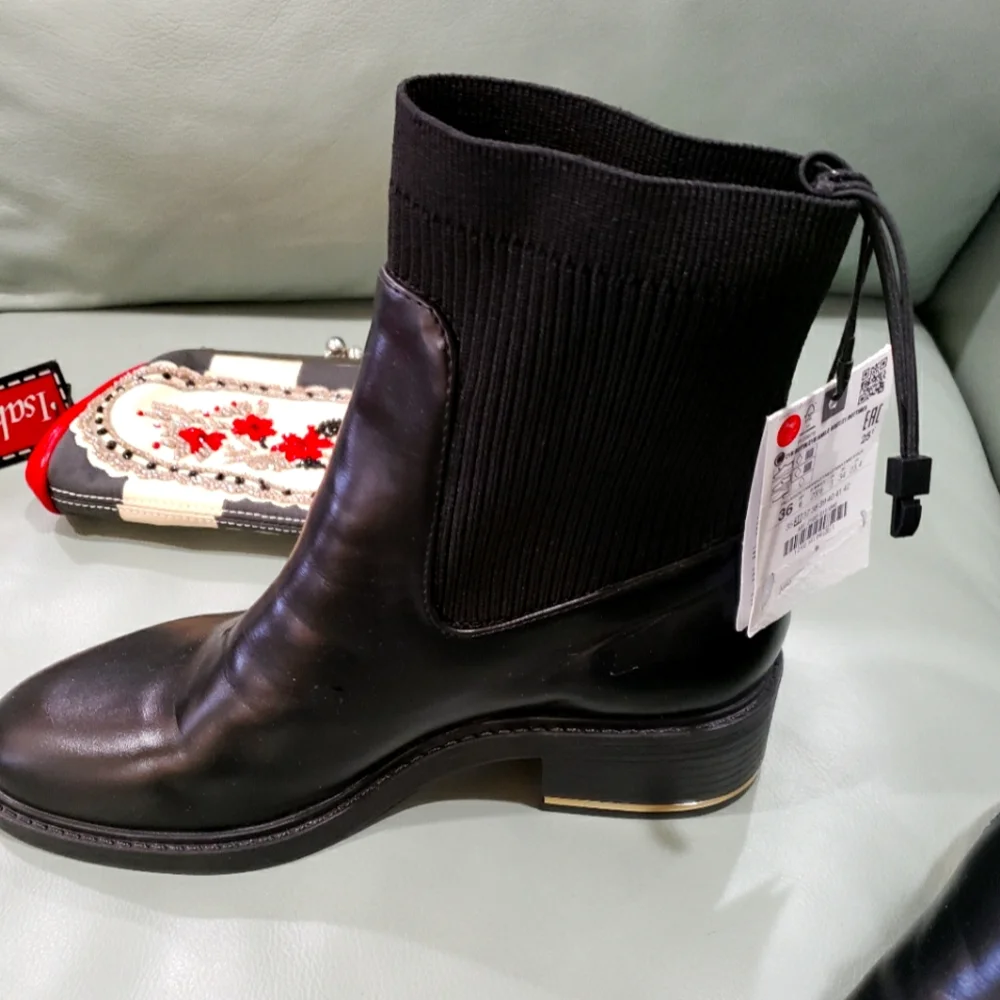 BRAND NEW W TAGS  ZARA ANKLE BOOTS - Picture 8 of 13